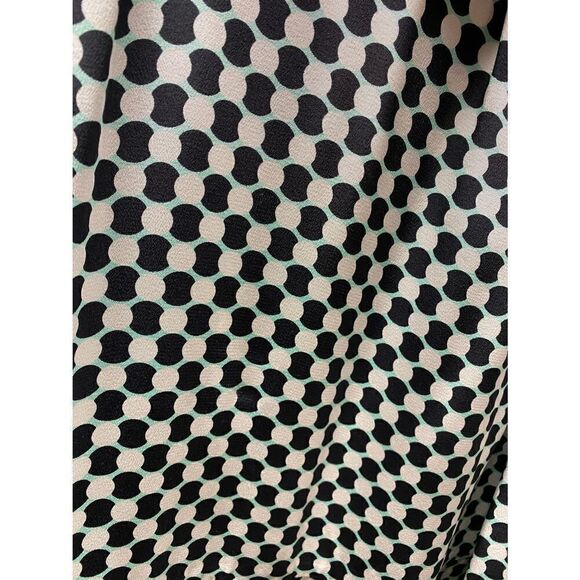 Kate Spade Black-white-Aqua Peter Pan Collar Dress Size 8 - Picture 6 of 7